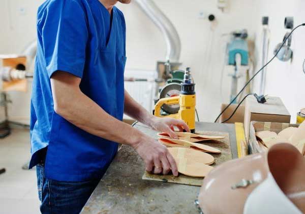 Individuelle Schuheinlagen in der Produktion